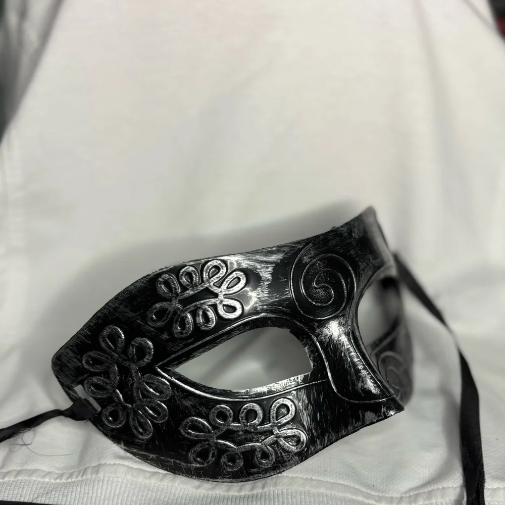 Black and Silver Masquerade Mask